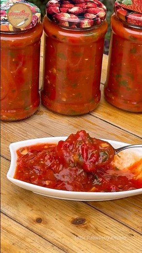 Pickled Roasted Peppers in Tomato Sauce That Everyone’s Obsessed With!🌶️
