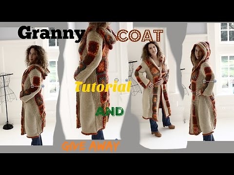 Boho Romantic Fall Crochet Granny Coat
