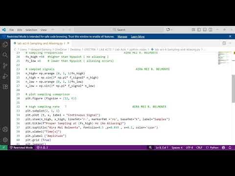 lab act6 Sampling and Aliasing