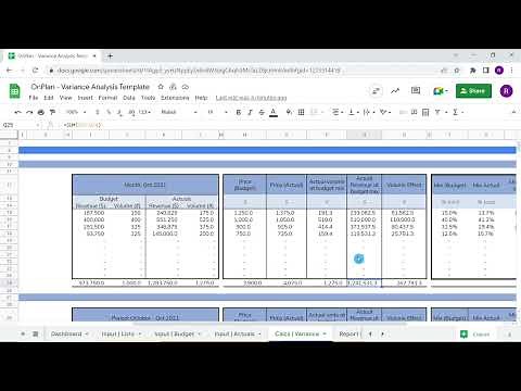 How to calculate the volume impact while performing variance analysis