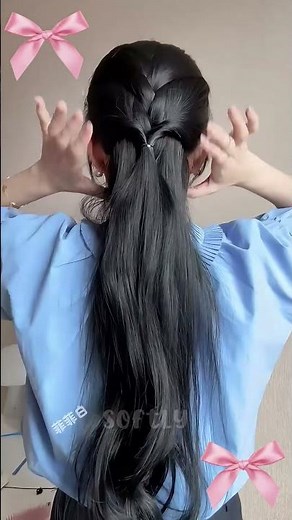 🎀 Hairstyle idea for school in seconds (Pretty Hairstyles)
