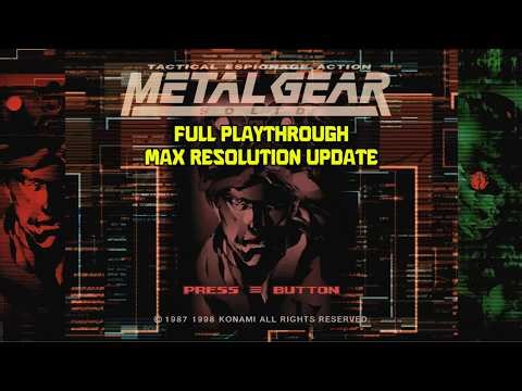 MGS1 Has NEVER Looked This Good | Metal Gear Solid Resolution Update Full Playthrough