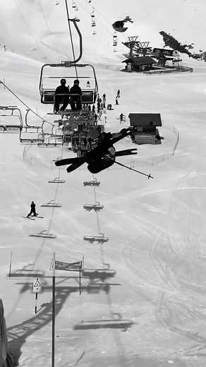 @laurentdm launching steezy cork 7 under a chairlift ⚡️ #ski #freeskiing #freeskiculture | Downdays