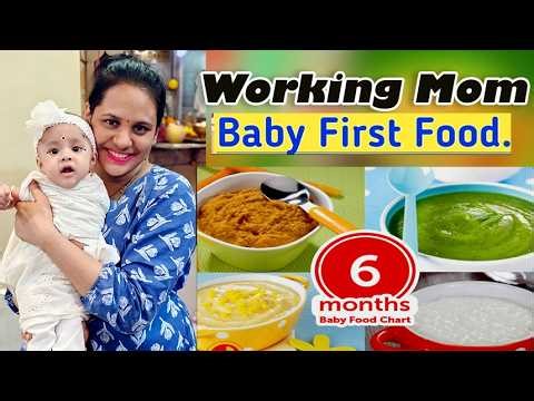 6 महिन्याच्या बाळाचा पूर्ण आहार प्लॅन | आजीकडून जॉब करणाऱ्या आईंसाठी ४ सोप्या रेसिपी | Baby Food