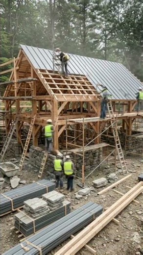 Modern wood architecture udan house project reveal🏡🏗️#buildingconstruction #modernhouse #dreamhouse