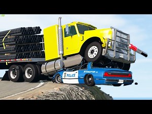 Realistic Cliff Drops #16 - BeamNG Drive | CRASHdriven