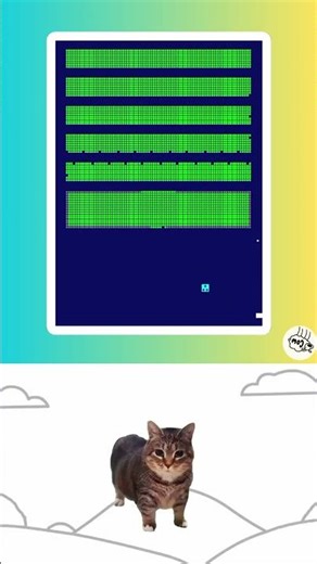 U I A Spin Cat but it's Many Bricks Breaker: CURSED beats🐱🌀 #animation #sprunki #funny #cute #beats