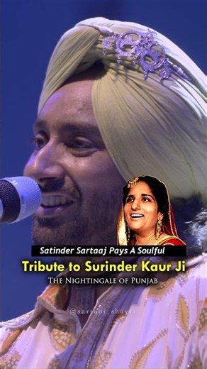 Satinder Sartaaj Live | Surinder Kaur Ji Tribute | Akhiyaan Ch Tu Vasda | Punjabi Folk Music #sufi