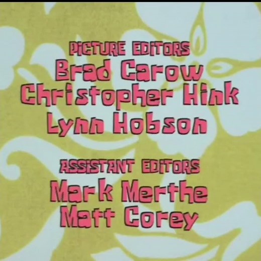 SpongeBob SquarePants Credits United Plankton Pictures/Nickelodeon/Faxio Entertainment