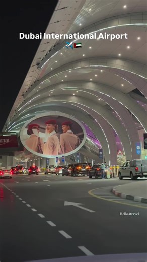 ‏The beautiful Entrance of DXB Airport T-3 @Emirates