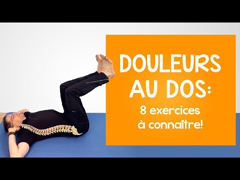 Douleurs au bas du dos: 8 exercices à connaître