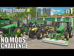 THE BEGINNING! - No Mods Challenge | #1 | Farming Simulator 25