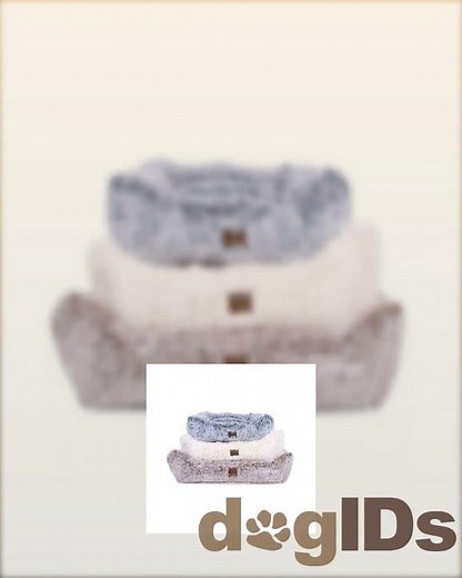 Faux Fur Teddy Bear Kuddler Dog Bed