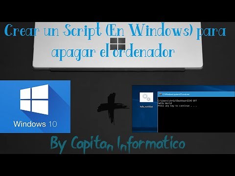 Crear un Script En Windows para apagar el ordenador