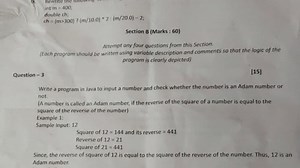 Write a program in Java to input a number and check whether the... | Filo