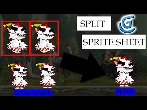 How to split sprite sheets in GDevelop 5 piskel editor
