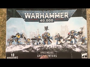 Unboxing and First Impressions of Space Wolves Grey Hunter Pack