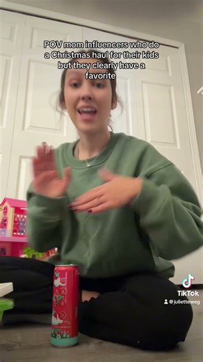 POV mom influencers doing a Christmas haul for her kids be like
