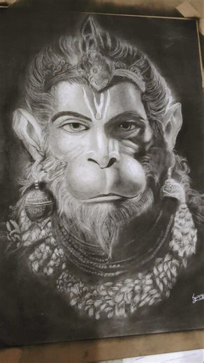 Hanuman Ji Ka Realistic Sketch | Jai Shree Ram Art🔱🔱🚩🚩