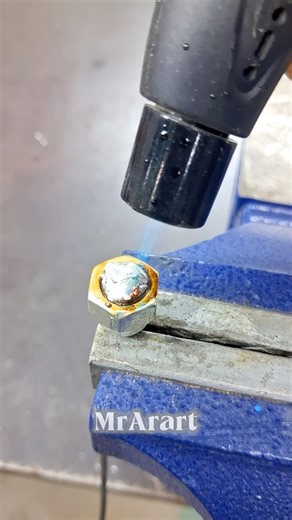 Turn a Nut Into a Super-Strong Steel Cable End Cap 🔩🔥 #shorts ⚙️