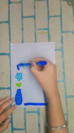 how to make aesthetic border design 💙🧿 how to make cute and simple border design idea