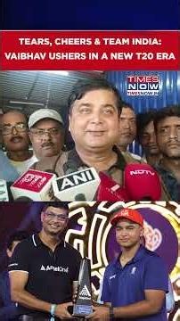Family in Tears of Joy As Vaibhav Sooryavanshi Heralds India's New T20 Era #shorts