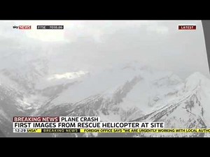 Alps Plane Crash: First Picture From Rescue Helicopter