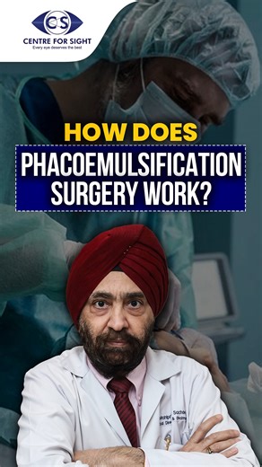 How Phacoemulsification Removes Cataracts | Dr Mahipal S. Sachdev Explains | Centre For Sight How are cataracts removed through a tiny incision? 👁In this video, Prof. (Dr.) Mahipal S. Sachdev from Centre for Sight explains the science behind phacoemulsification. Using a hollow titanium needle that vibrates at the speed of sound, the large cataract lens is broken into tiny pieces and gently suctioned out through a small incision of just 2–3 mm. This advanced technique makes cataract surgery safe
