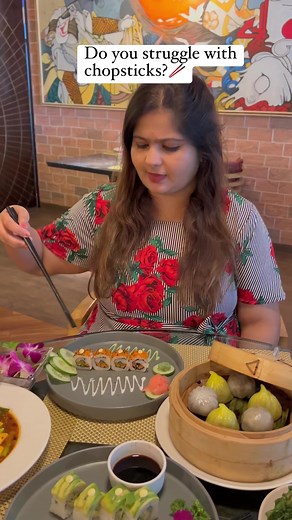 9.1M views · 10K reactions | Easy chopsticks hack! Save now! #reels #chopsticks #asianfood | Thecrazyindianfoodie | Facebook