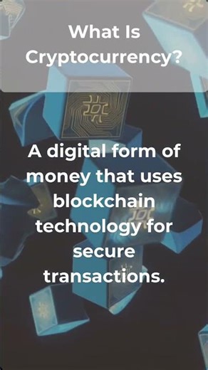 What Is Cryptocurrency? (Simple Explanation) #ytshorts #educations #cryptocurrency #blockchain