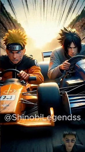Naruto Becomes a Racing Champion ! #anime #naruto #sasuke