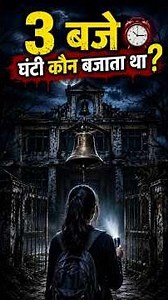 हर सोमवार रात 3 बजे इस स्कूल में घंटी क्यों बजती थी? 😨#storytime #horror