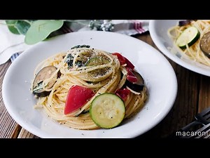 【なすとトマトの夏野菜パスタ】爽やかなバジルの風味。パパッと作れる簡単レシピ！