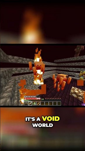 Exploring the End: Minecraft's Mysterious Void World #shorts