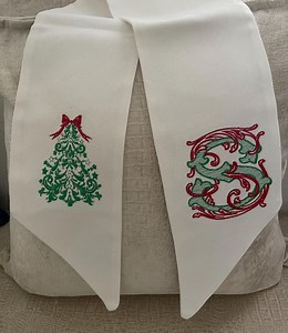 Vintage Christmas Wreath Sash - Etsy