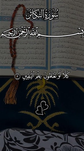 سورة التكاثر بصوت القارئ _ سعد الغامدي