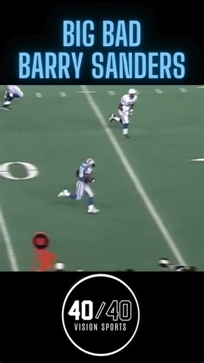 157K views · 2.6K reactions | Barry Sanders delivered football magic in every game | The 40/40 Vision Podcast | Facebook