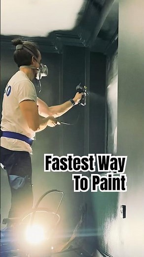 FASTEST way to Paint a Room [Airless Spraying]