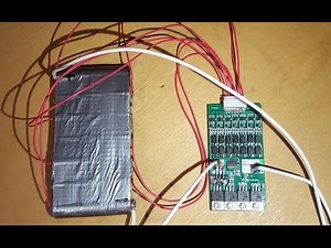 Solaranlage mit Energiespeicher - BMS-Test 18650 Zellen