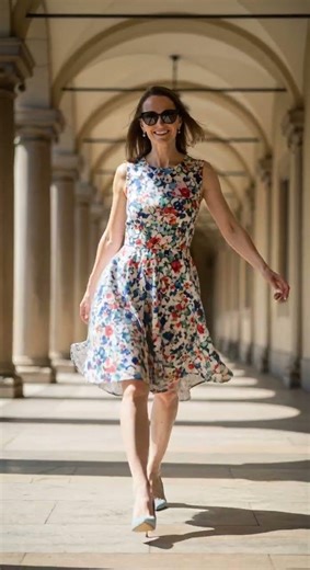 Floral Dress & Smooth Legs 💐 Elegant Summer breeze perfect for sunny days