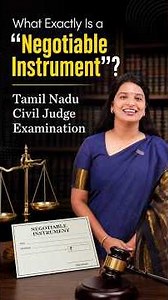 What Exactly Is A "Negotiable Instrument"? | TamilNadu Civil Judge