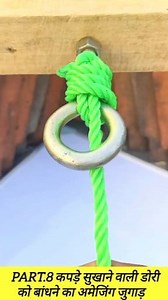 part.9 Amazing way to tie a clothesline #diy #knots #knotting #hacks #tips #tricks #lifehacks #trendingreel #vairlreels #fecebookreels | Smart Life Hacks