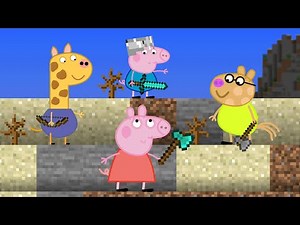Minecraft Speedrunner Peppa Vs 3 Hunters Animation Part 1