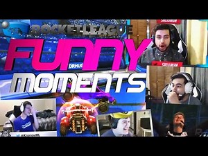 ROCKET LEAGUE FUNNY MOMENTS WITH PROS! (FUNNY REACTIONS, RUMBLE, FAILS & WINS!)