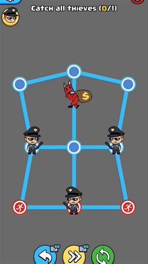 Police Chase And Catch The Thief #gaming #shorts