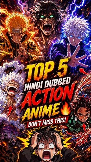 Top 5 Action Anime 2026 🔥 Hindi Dubbed | Must Watch Anime in Hindi | Best Action Anime List