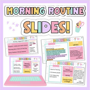 Morning Routine Slides Editable PowerPoint & Google Slides!