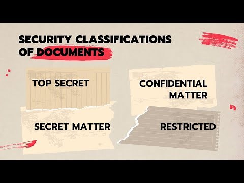 Security Classifications of Documents