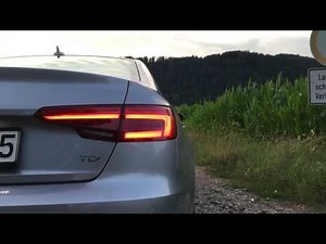 2016 Audi A4 sequential rear turn signal in slow motion