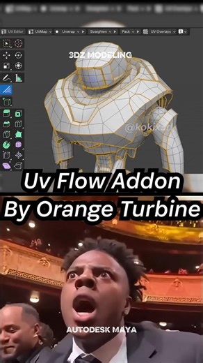 UV Flow Addon #3d #autodeskmaya #3dmodelling #3dmodel #3dart #blander #maya #dhurandhar